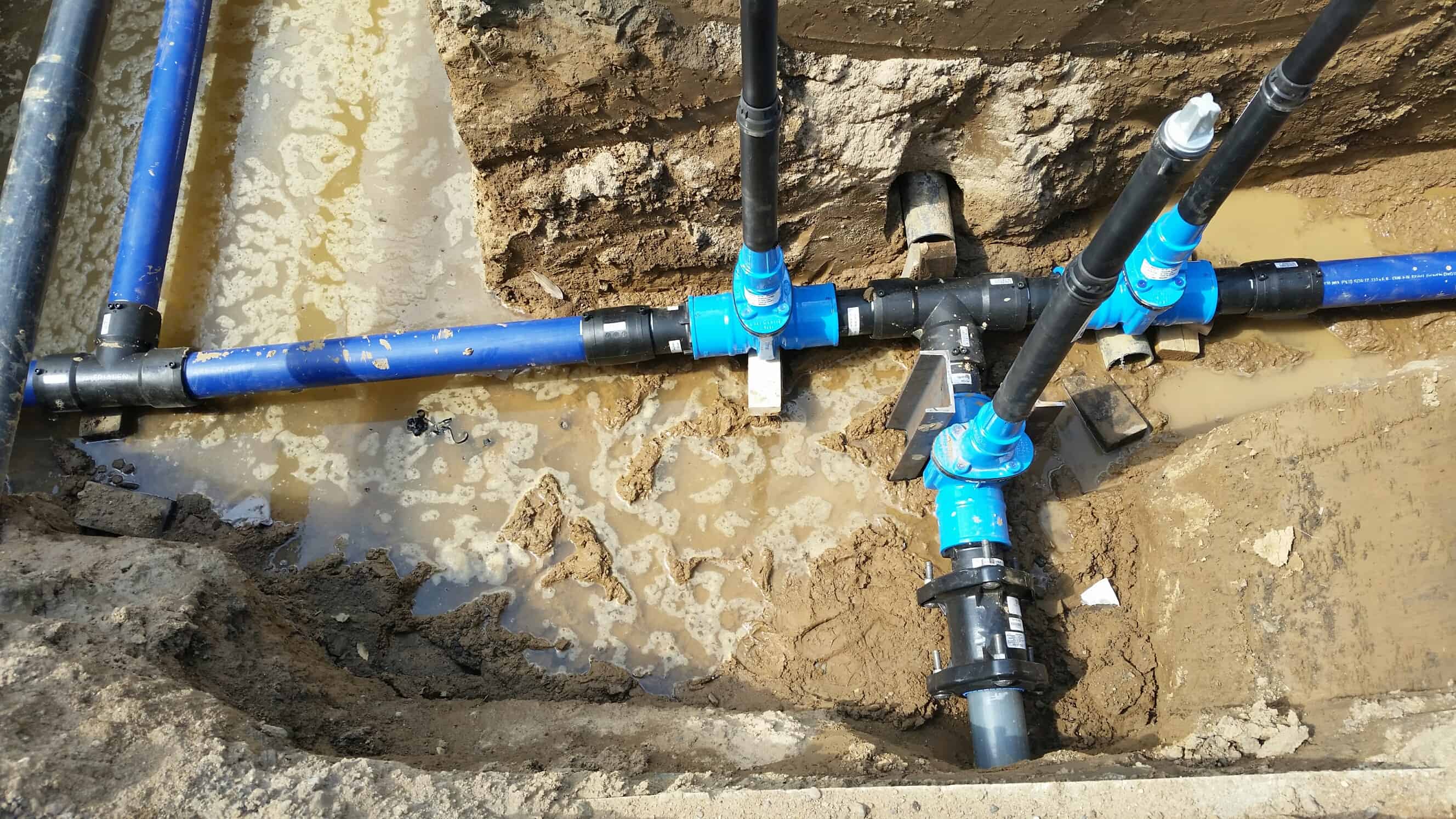 Wasserleitung Rohrleitungsbau